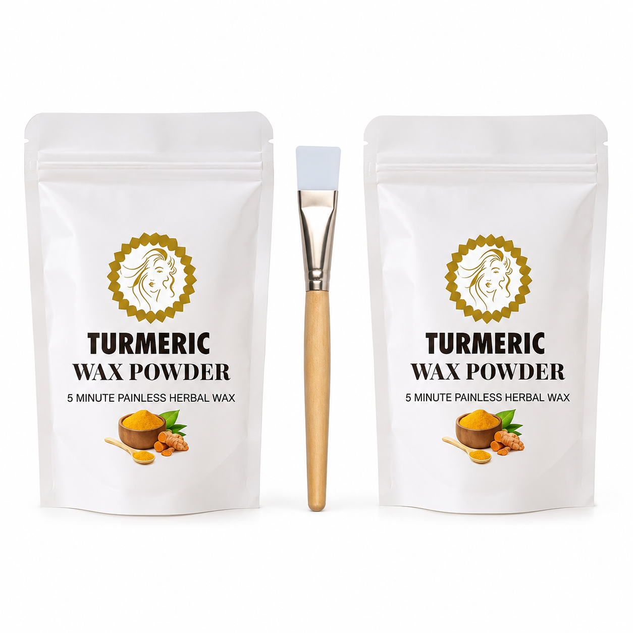 (Pack of 2) Body Wax Powder for Women – Herbal Hair Removal Powder for Smooth Skin