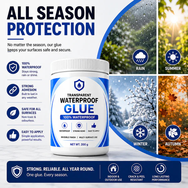 Transparent Waterproof Glue Free Brush 200g each pack of 2
