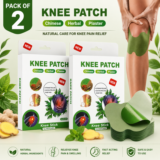 (20 Pcs) Self-Heating Herbal Knee Patches – Warm Comfort Pads for Daily Use