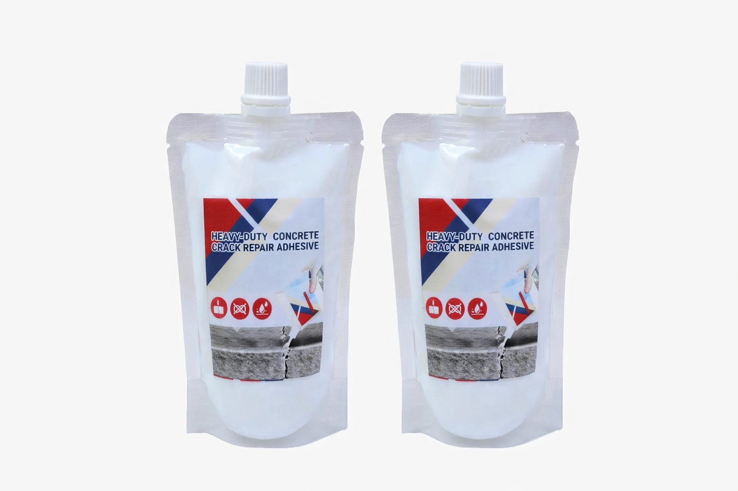 (Pack of 2) Heavy-Duty Concrete Crack Repair Adhesive | Grouting & Filling Solution