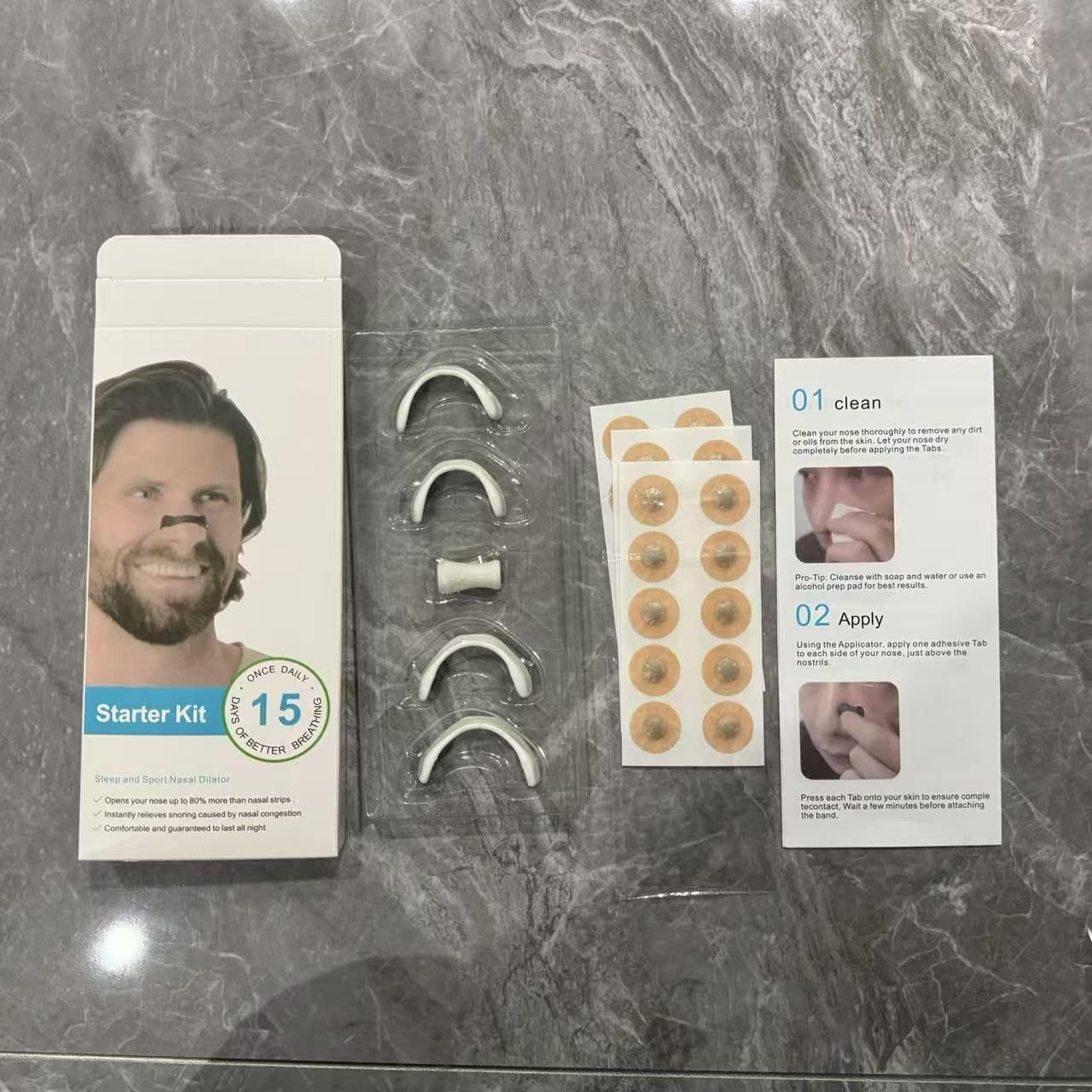 Breathing Nasal Strip Starter Kit – Comfortable Airflow Support Strips