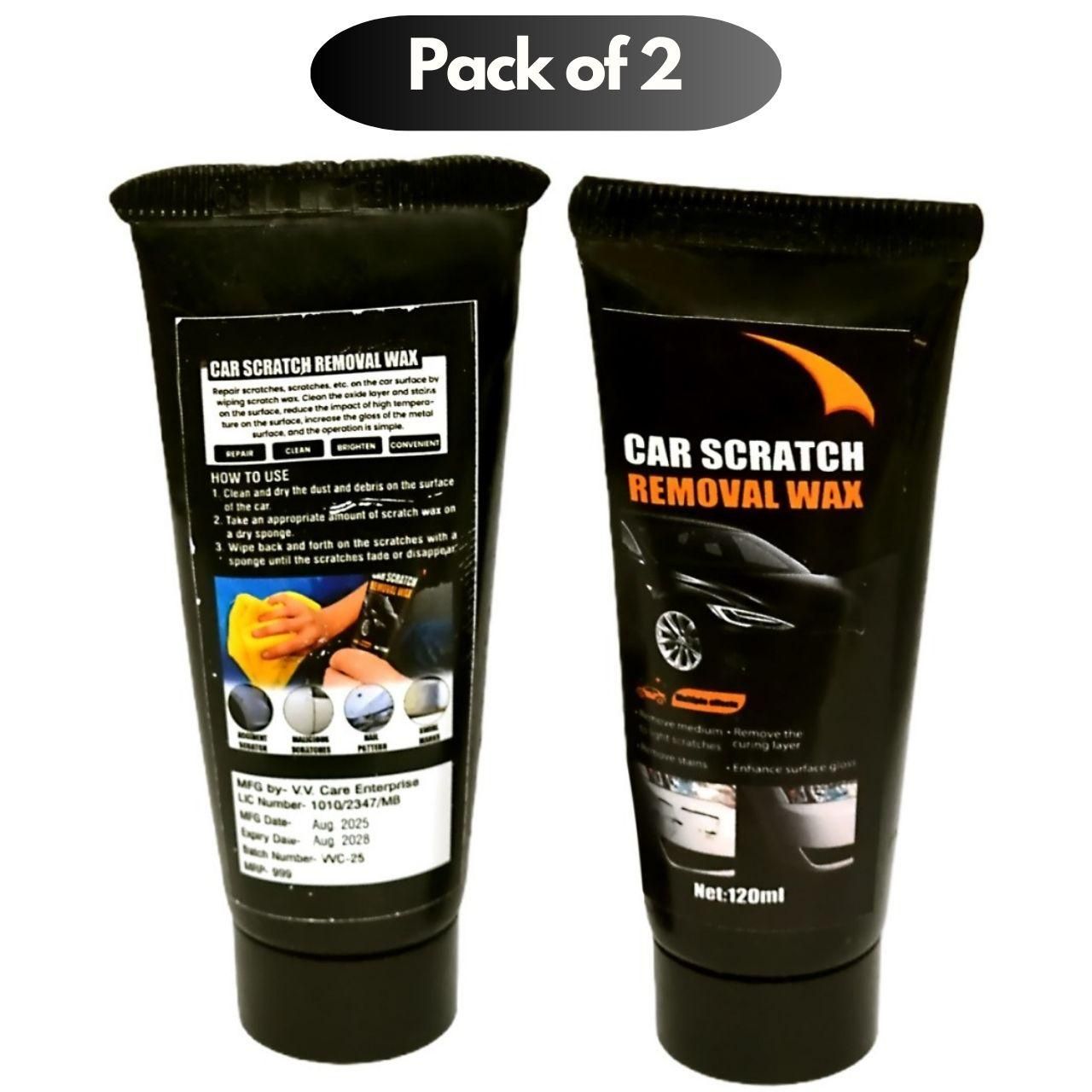 (Pack of 2) Car Scratch Removal Wax