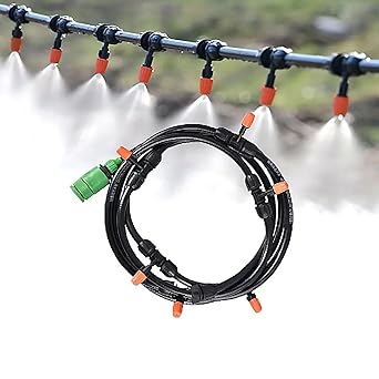 Garden Water Sprinkler Kit with Adjustable Spray Nozzles (8M, 10 Points) – Micro Drip Irrigation System