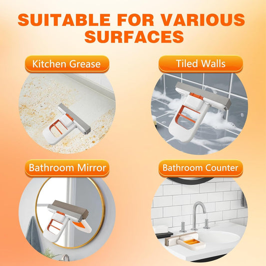 Mini Foldable Desktop Mop – Self-Squeeze Sponge Cleaning Tool