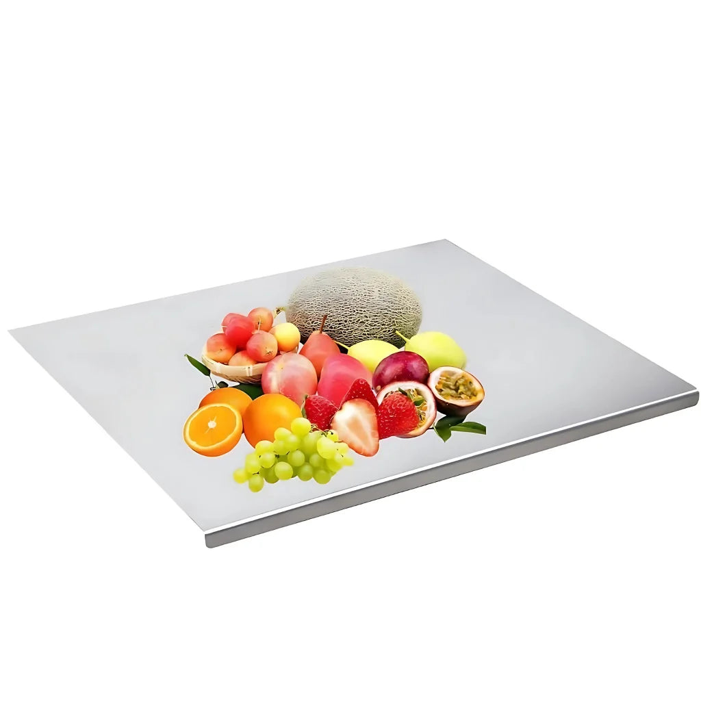 Premium Stainless Steel Anti-Skid Kitchen Chopping Board (35x31cm)