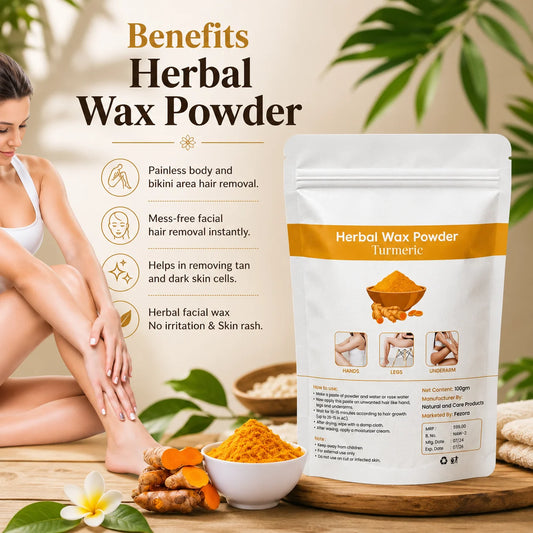 (Pack of 2) Premium Turmeric Wax Powder 100gm – Herbal Hair Removal Powder