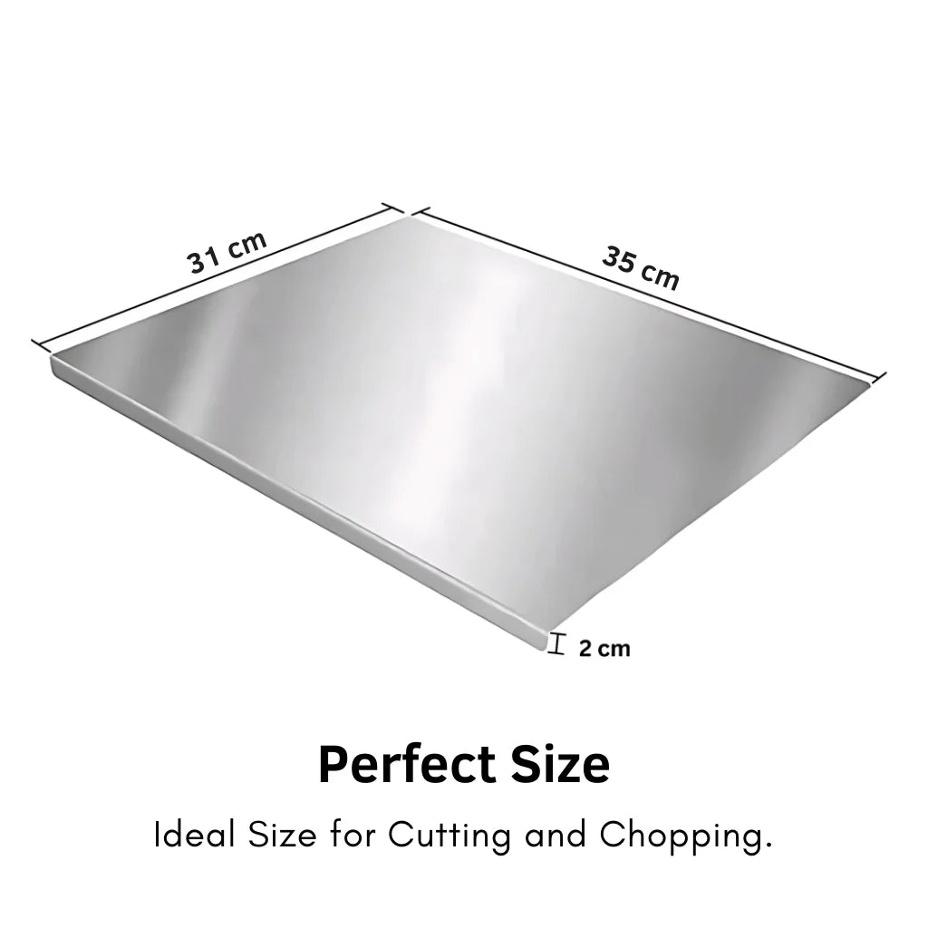 Premium Stainless Steel Anti-Skid Kitchen Chopping Board (50% OFF)