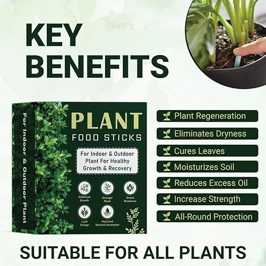 Plant Food Sticks for Indoor & Outdoor Plants pack 2(50pcs)