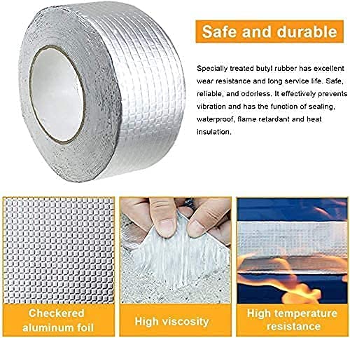 Flashing Tape Waterproof Leak Repair Tape – Heavy Duty Self-Adhesive Aluminum Sealing Tape