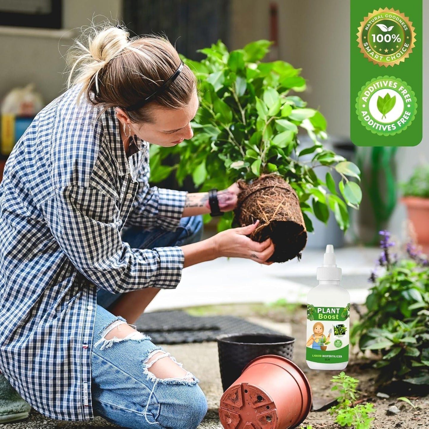 (Pack of 2) Plant Boost Liquid Biofertilizer - Organic Plant Growth Enhancer