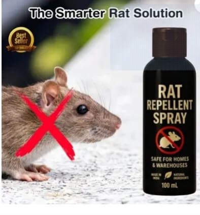 Pack of 2- Rat Repellent Spray – Natural Rodent Repellent for Home, Car & Warehouse