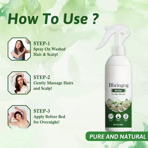 (Pack of 2) Bhringraj Water – Natural Hair Care Spray for All Hair Types