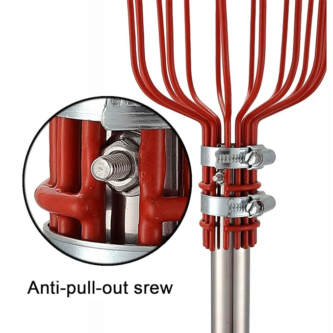 Heavy-Duty Fruit Picker Tool with Stainless Steel Connecting Pole