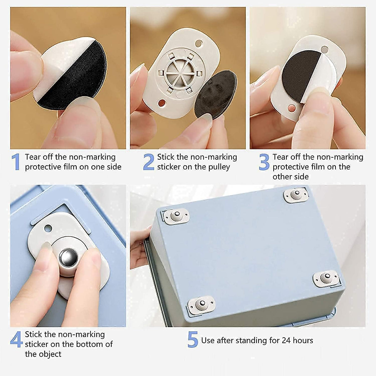 Self Adhesive 360 Degree Mini Swivel Caster Wheels