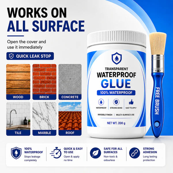 Transparent Waterproof Glue  Free Brush