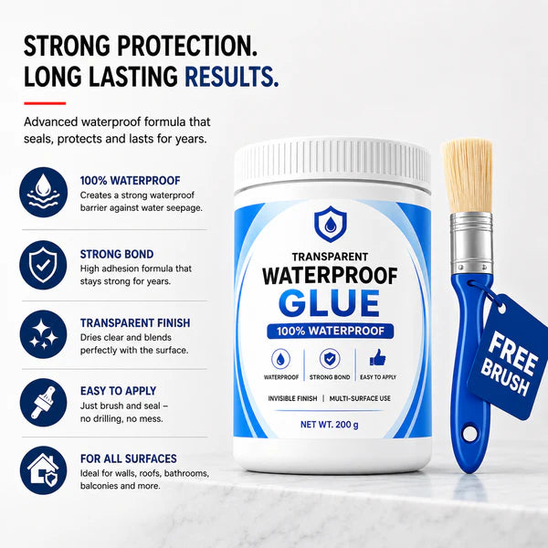Transparent Waterproof Glue  Free Brush