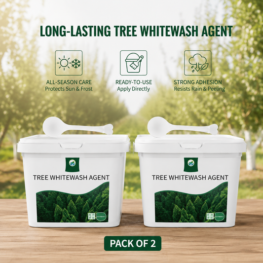 (Pack of 2) Tree Whitewash Agent – Long-Lasting Tree Trunk Protective Coating
