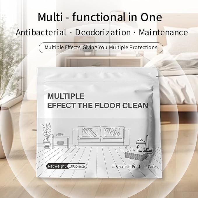 Floor Cleaning Sheet PACK OF 2(200 SHEETS)
