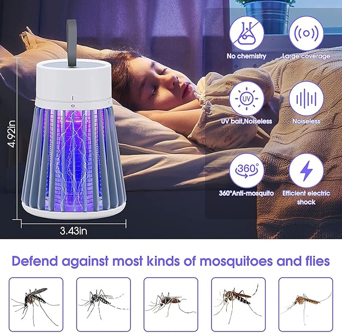 Eco Friendly Electronic LED Mosquito Killer Machine Trap Lamp PACK OF 2