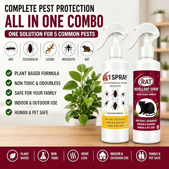Complete Pest Protection Spray Combo (100 ml Each)
