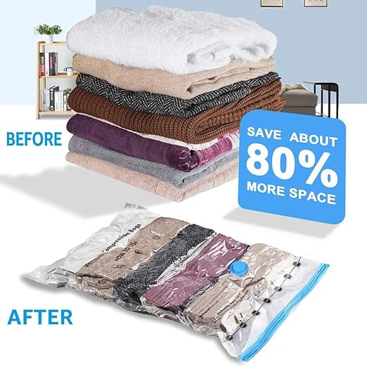 Vacuum Storage Bags for Clothes & Blankets PACK 5