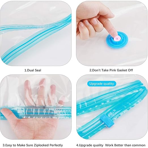 Vacuum Storage Bags for Clothes & Blankets PACK 5