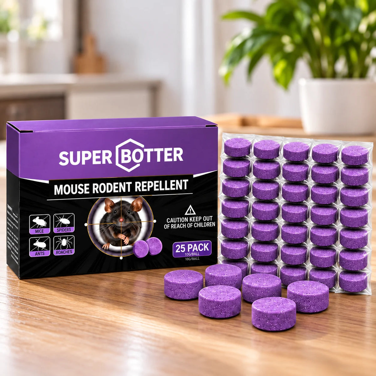 (25 Tablets) Mouse Rodent Repellent – Pack of 1