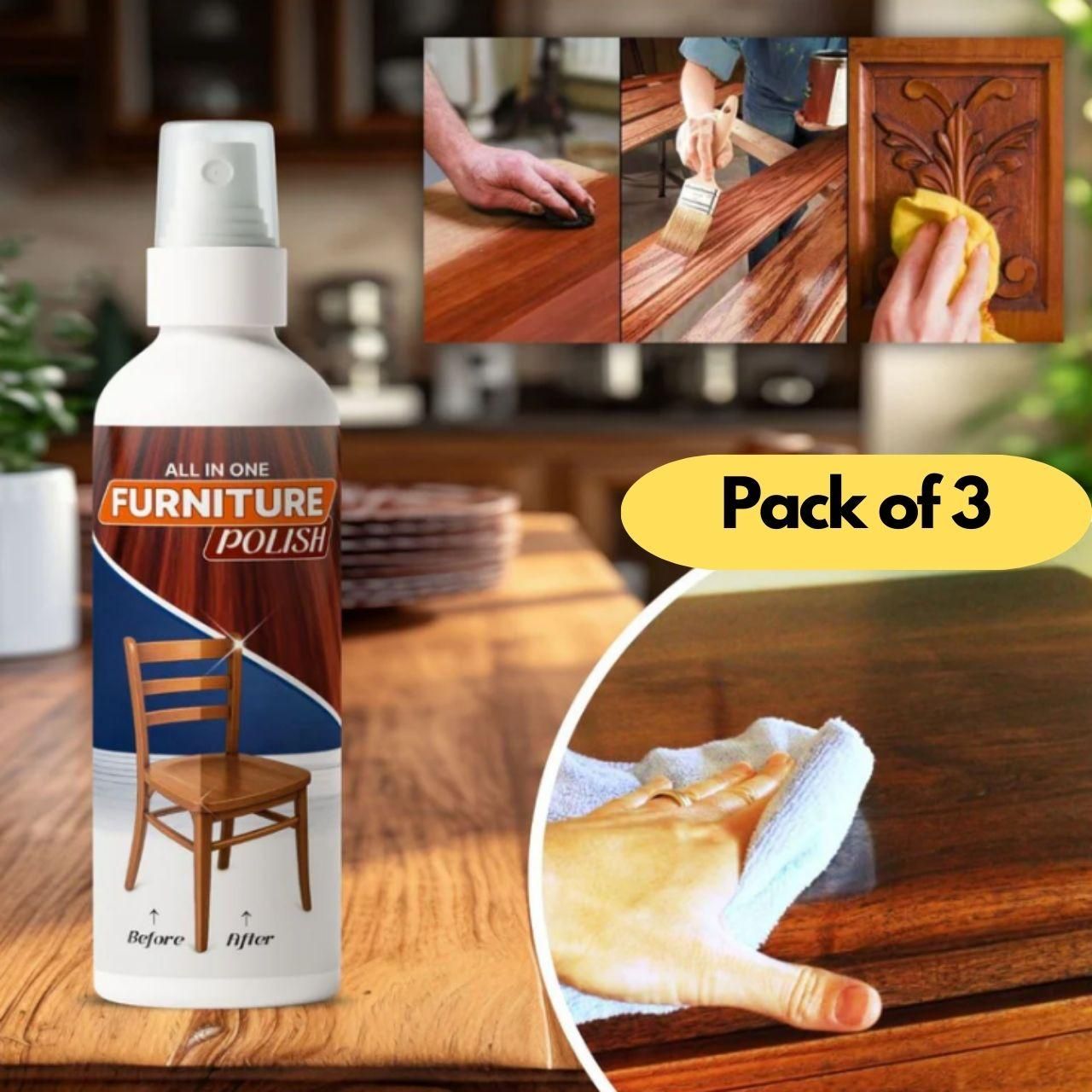 (Pack of 3) All In One Furniture Polish 450 grm