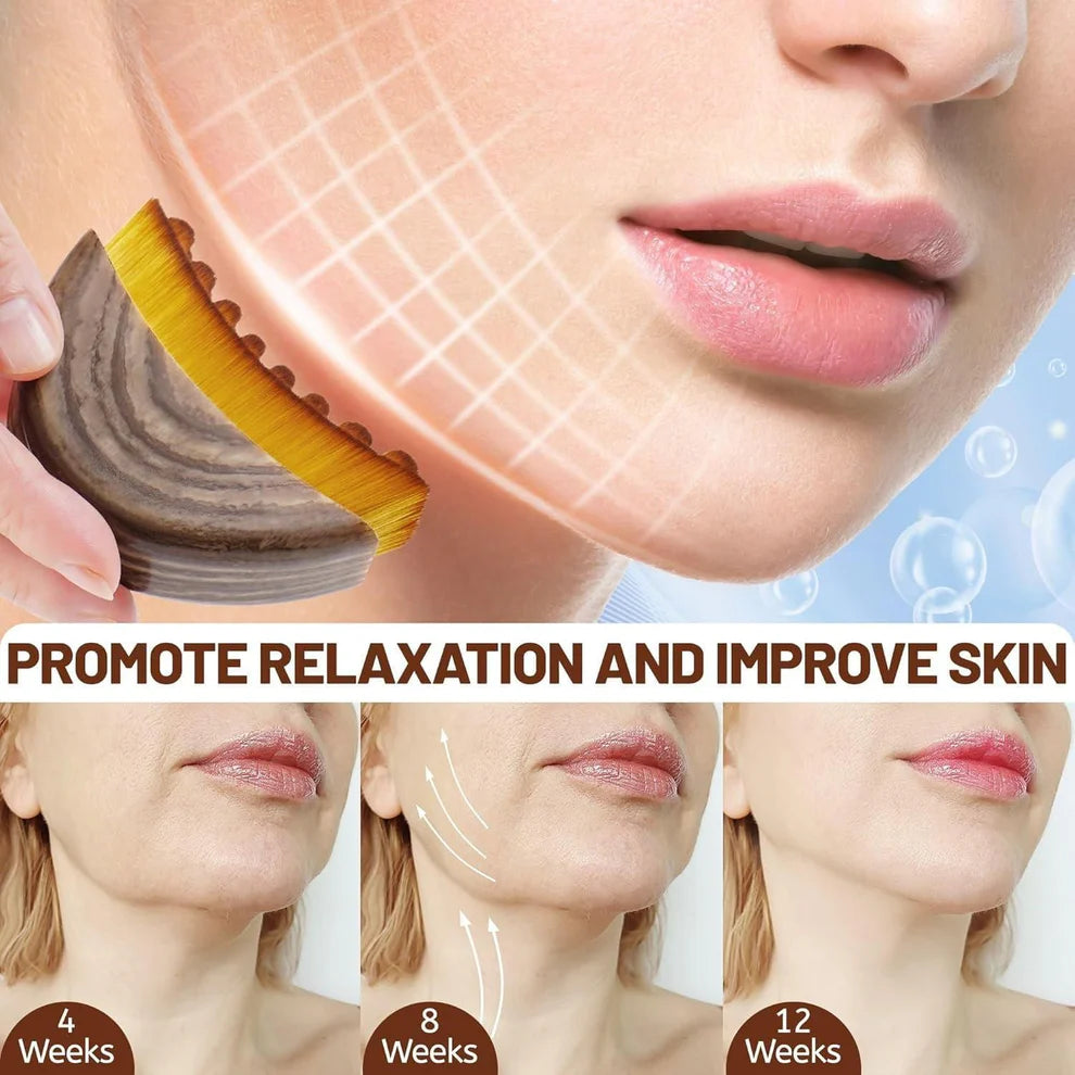 Lymphatic Contour Face Brush – Facial Massager for Jawline, Chin & Neck