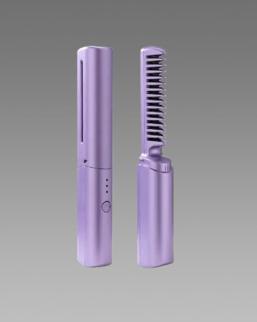 Portable Mini Hair Straightener Cordless Rechargeable Comb