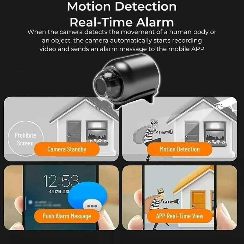 1080P X5 Mini Wi-Fi Security Camera Night Vision with Motion Detection