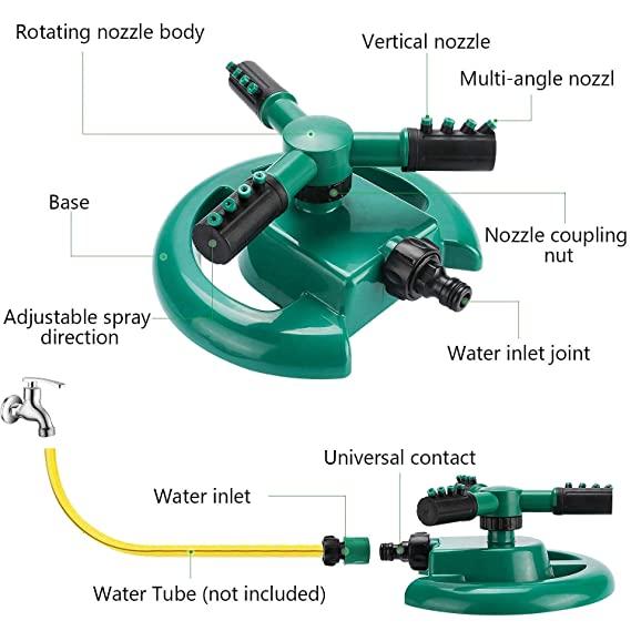 360 Degree Sprayer Head Water Saving Device – Lawn Water Sprinkler