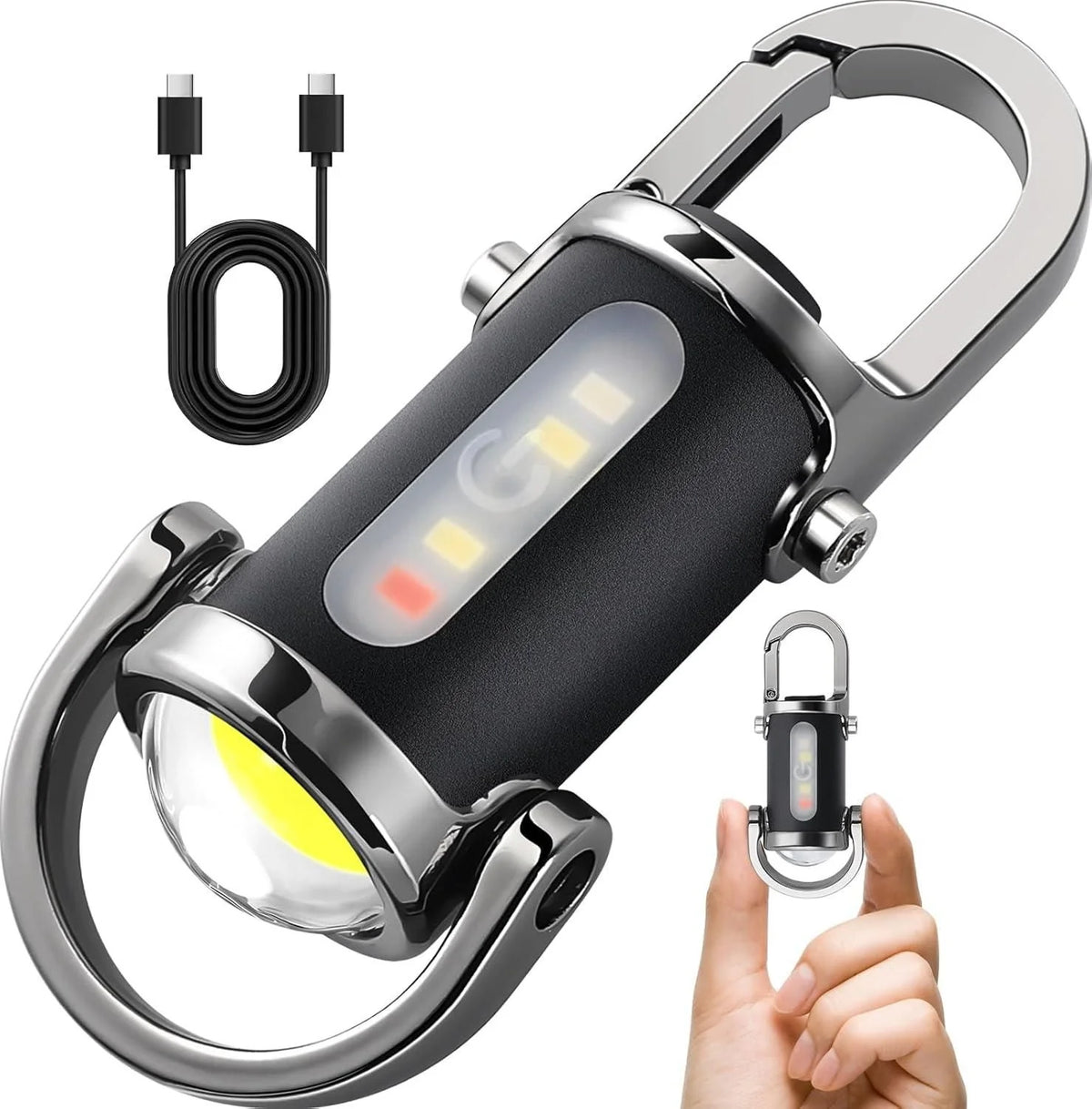 Rechargeable Keychain Flashlight – Mini LED Torch