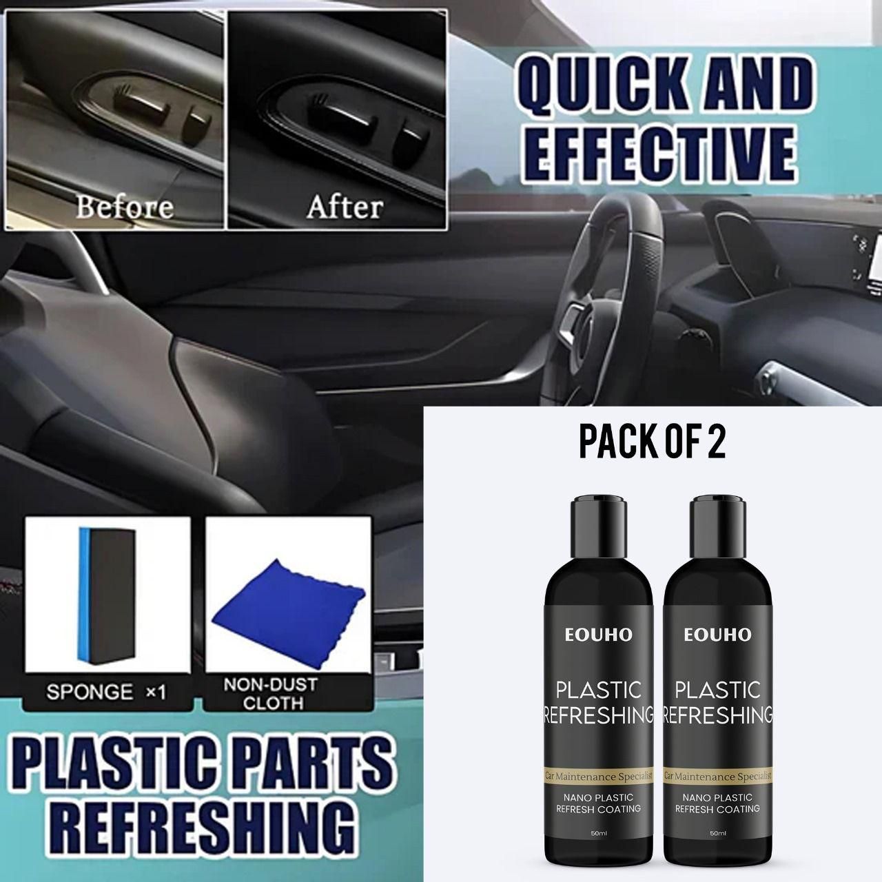 (Pack Of 2) OUHOE Plastic Revitalizing Coating Agent
