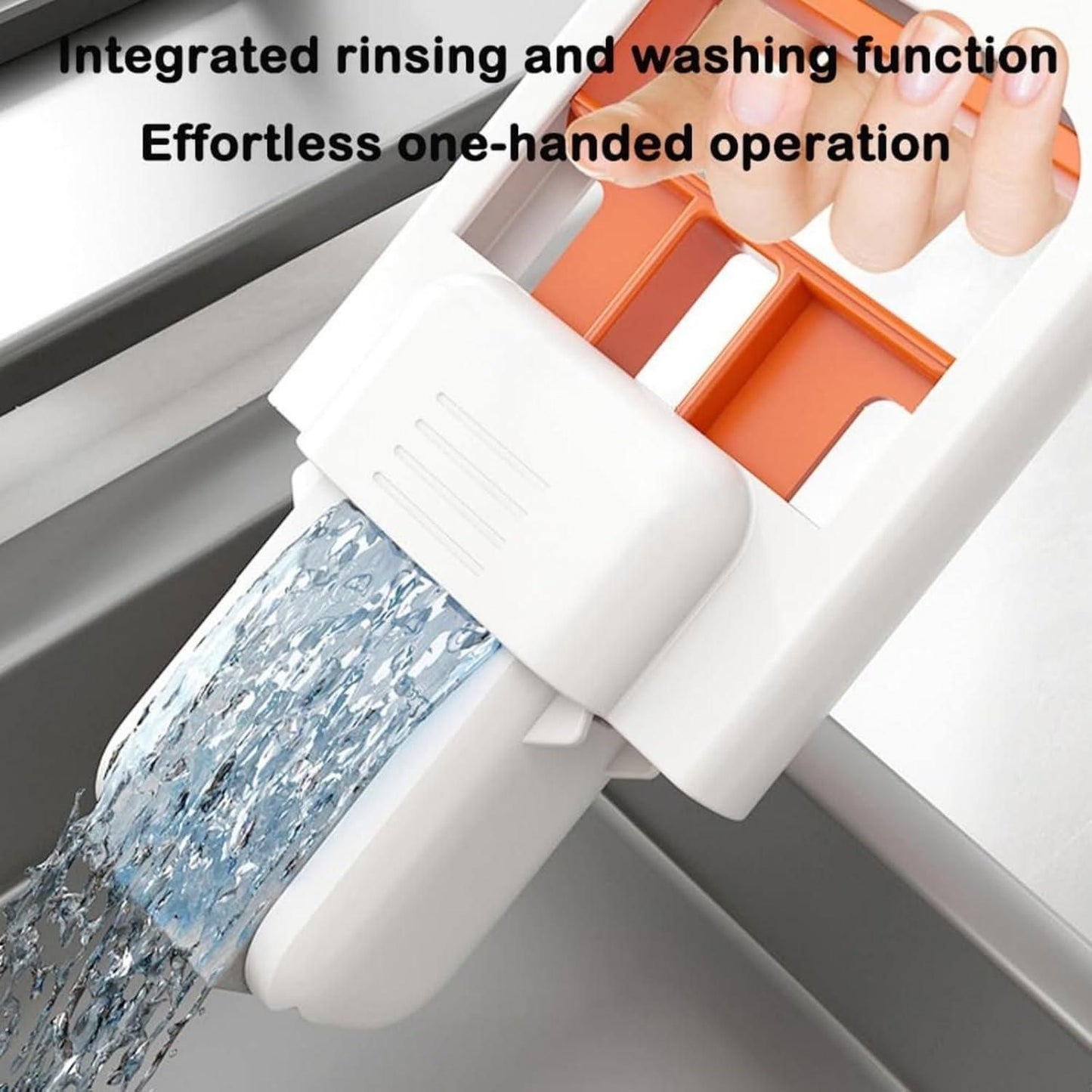 Mini Foldable Desktop Mop – Self-Squeeze Sponge Cleaning Tool