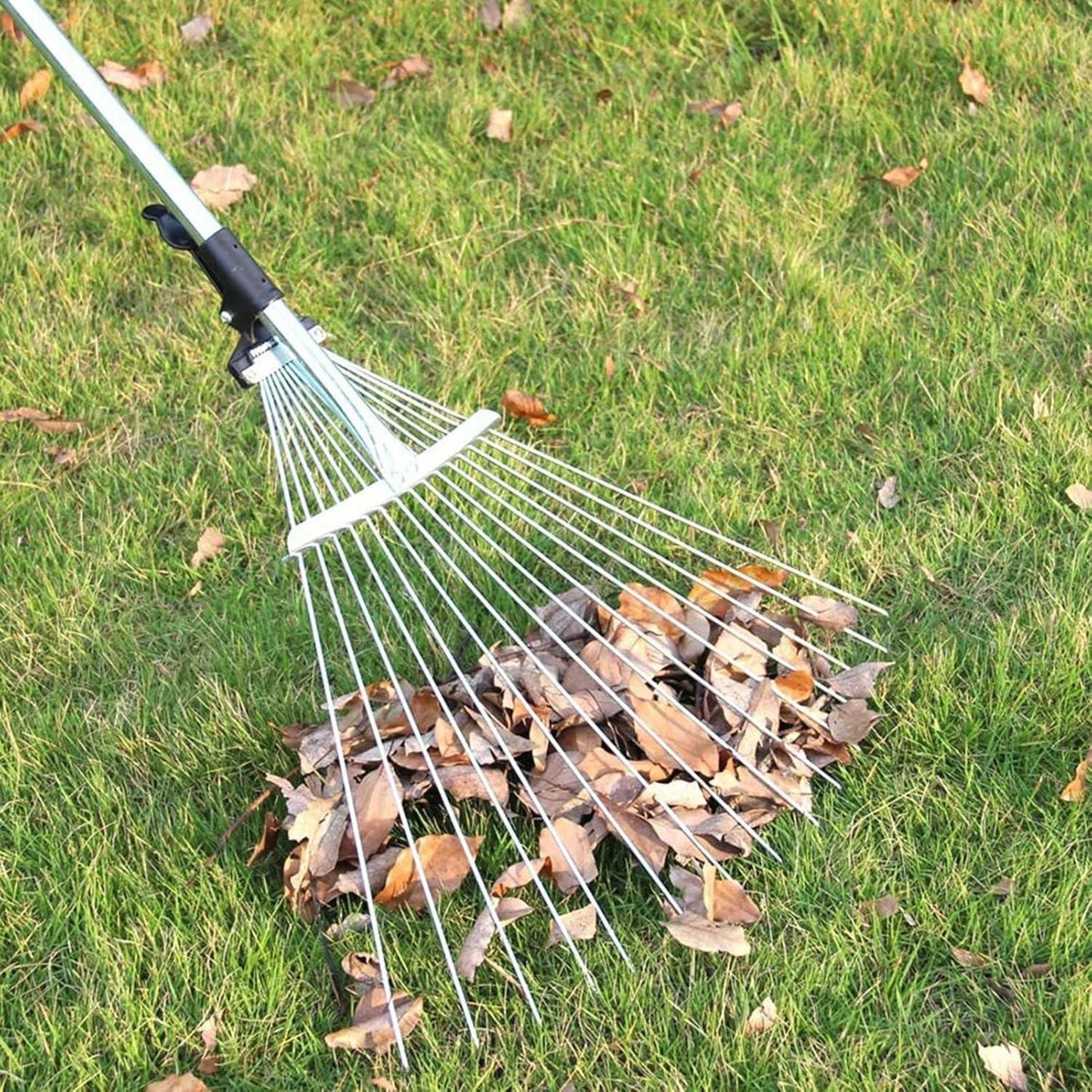 Garden Leaf Yard Cleaning Tool | Adjustable Garden Rake