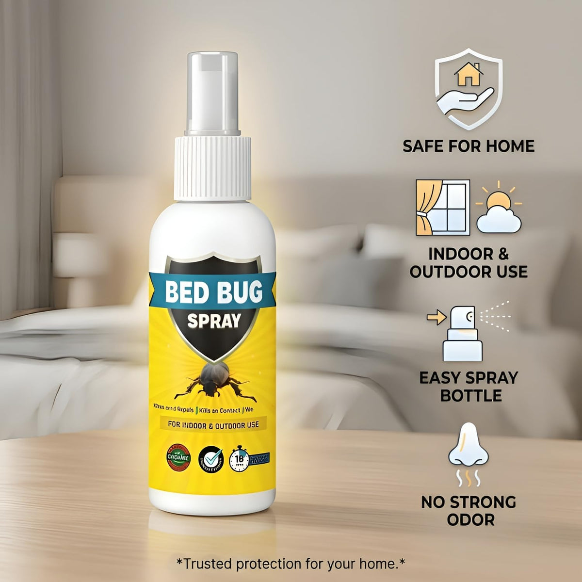 (Pack of 2) Bed Bug Killer Spray for Mattress And Furniture