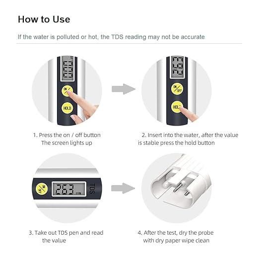 Water TDS Meter Tester – Digital Water Quality Tester with High Accuracy