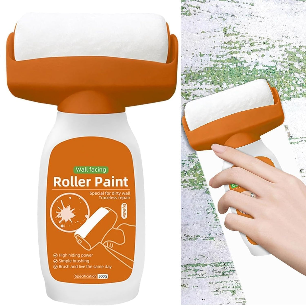 Paint Roller Brush – High Absorbency Paint Roller for Walls & Ceilings