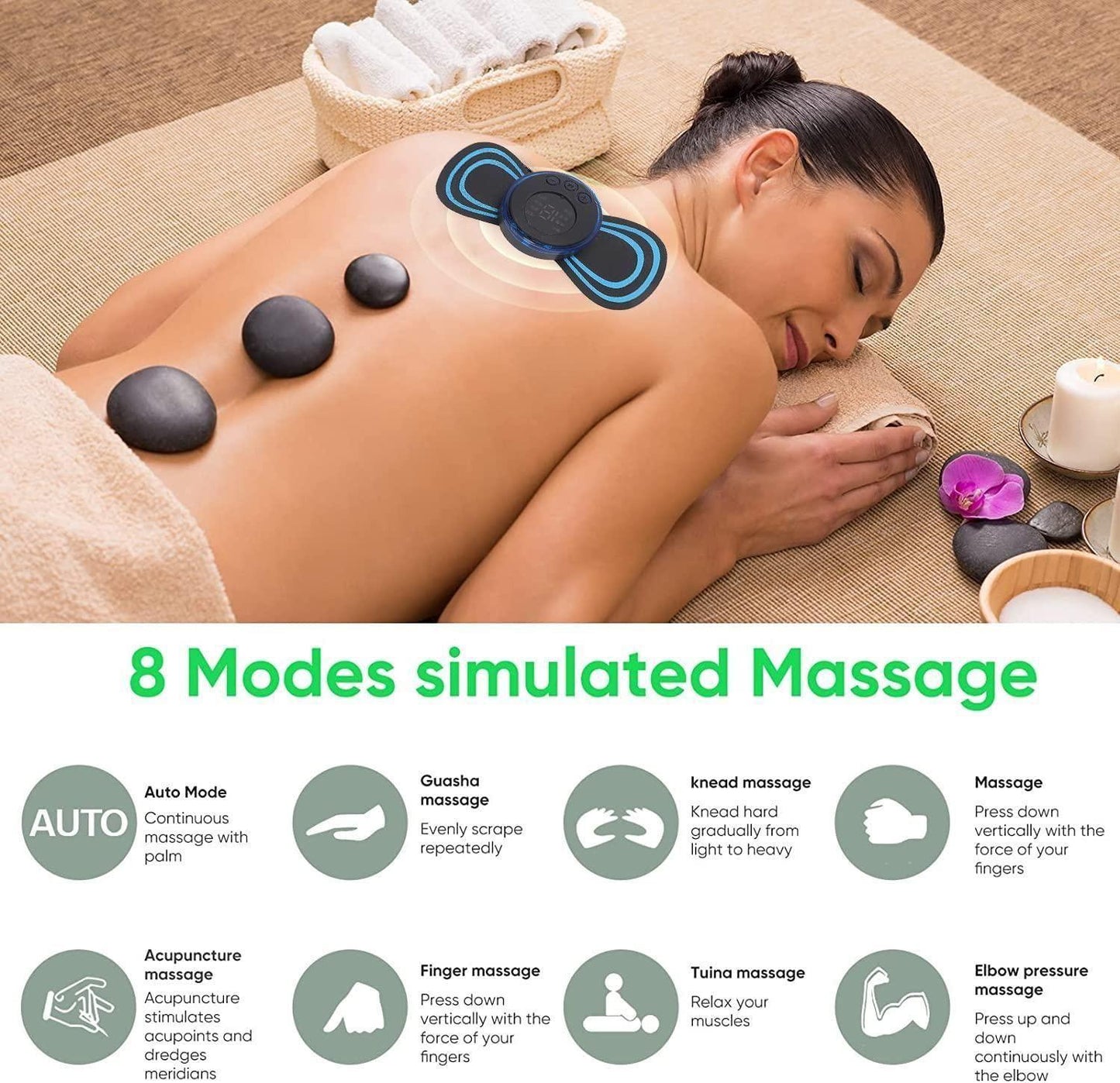 Mini Rechargeable Electric Massager for Shoulder, Arms, Legs, Back Pain