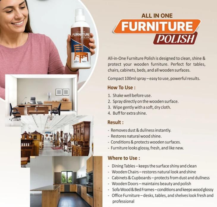 (Pack of 3) All In One Furniture Polish 450 grm