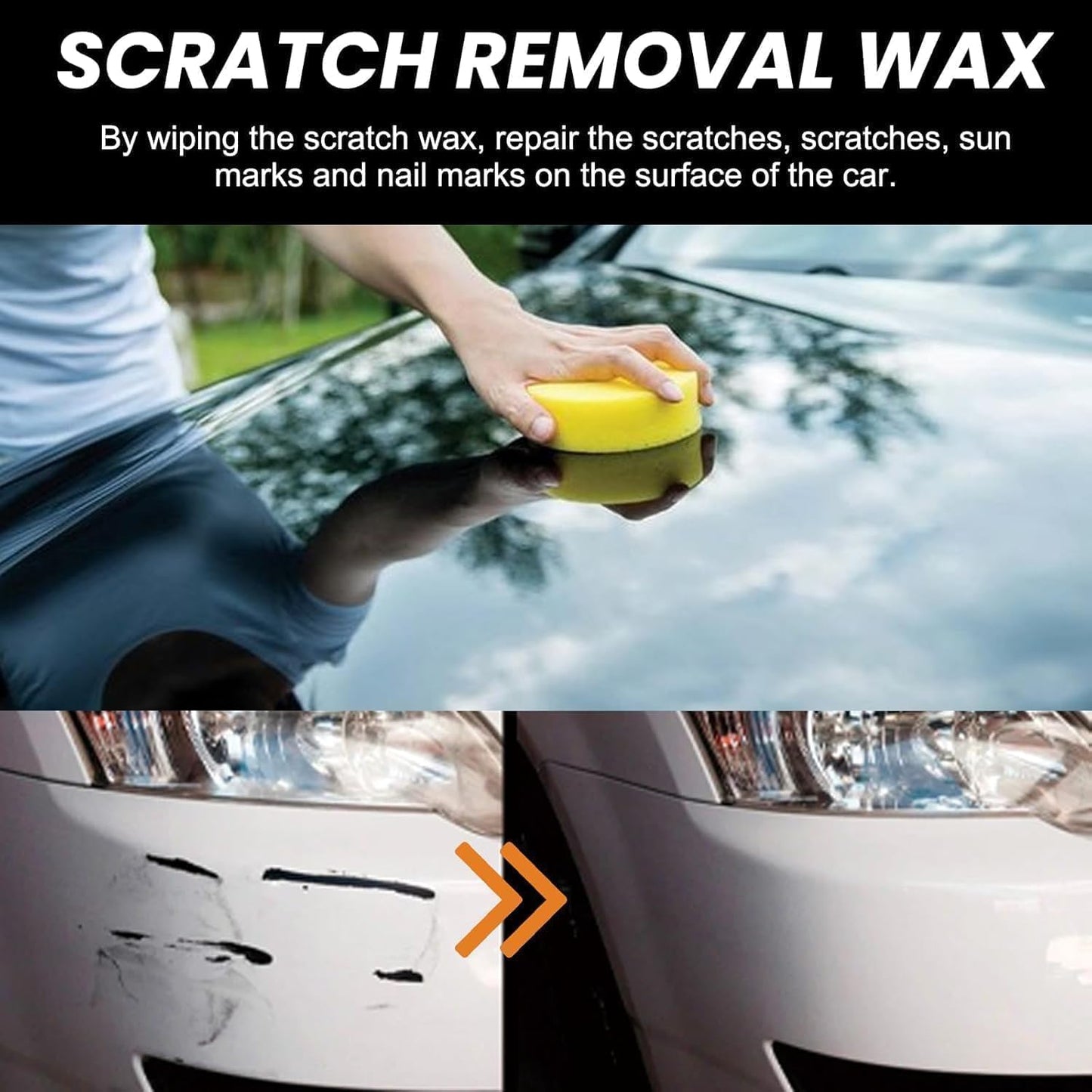 (Pack of 2) Car Scratch Removal Wax