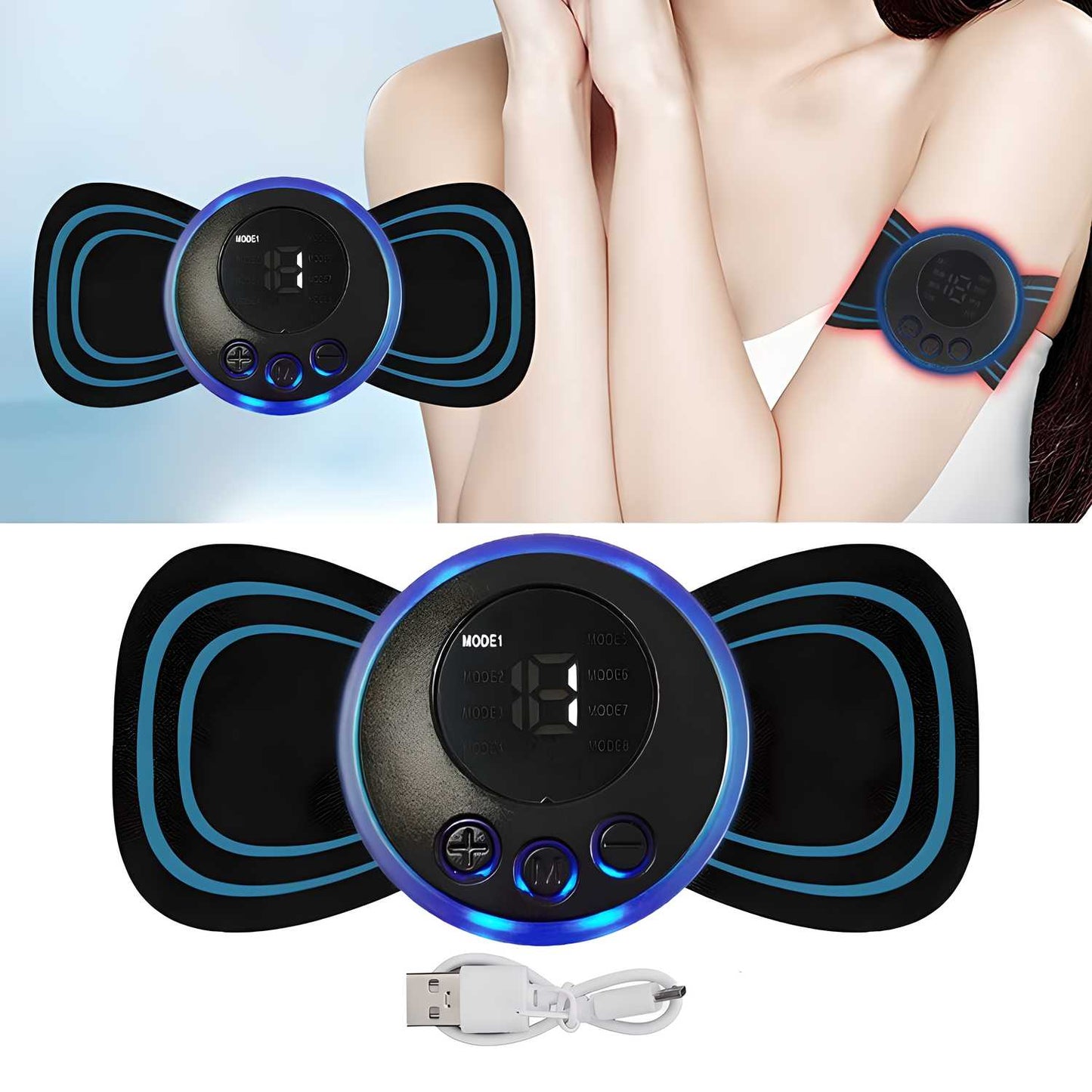 Mini Rechargeable Electric Massager for Shoulder, Arms, Legs, Back Pain