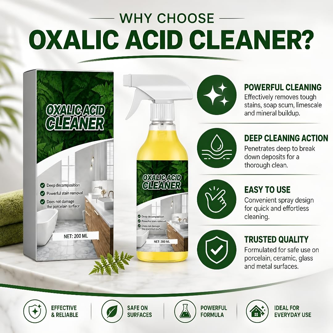 (Pack of 2) Powerful Oxalic Acid Cleaner Bottle