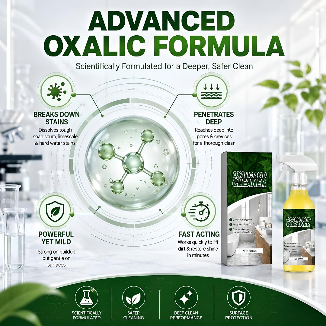 (Pack of 2) Powerful Oxalic Acid Cleaner Bottle