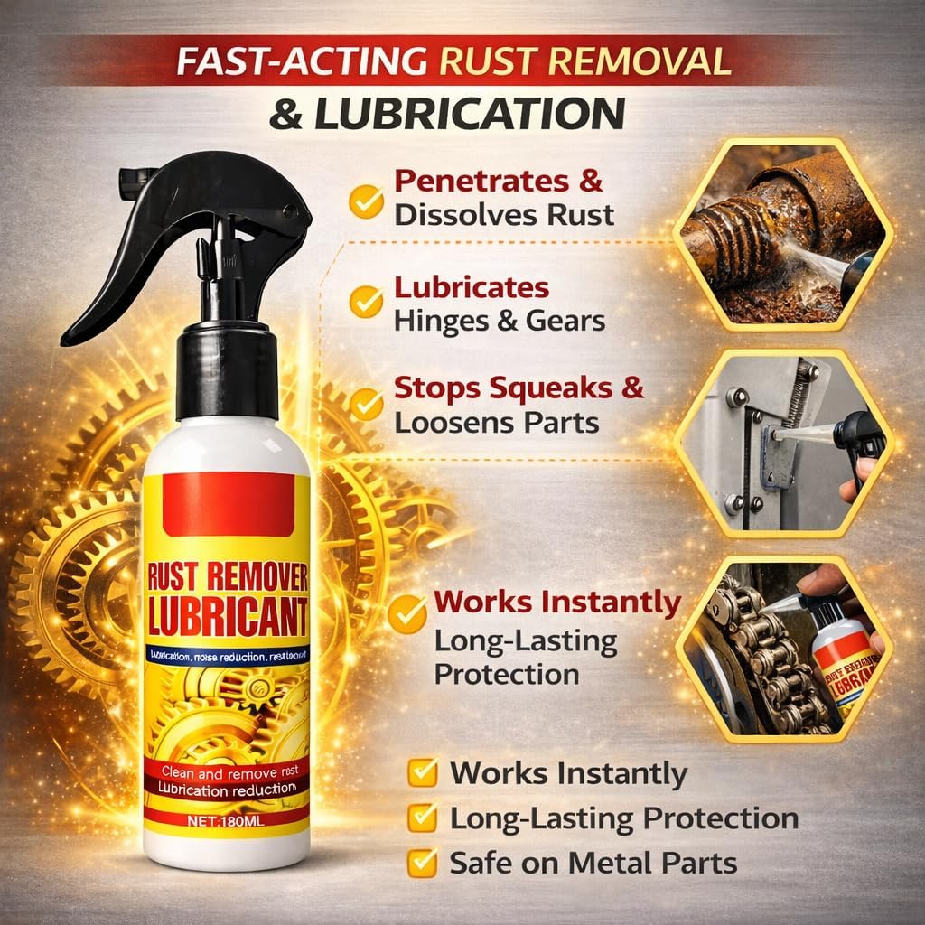 (Pack of 2) Rust Remover Lubricant 180 ml