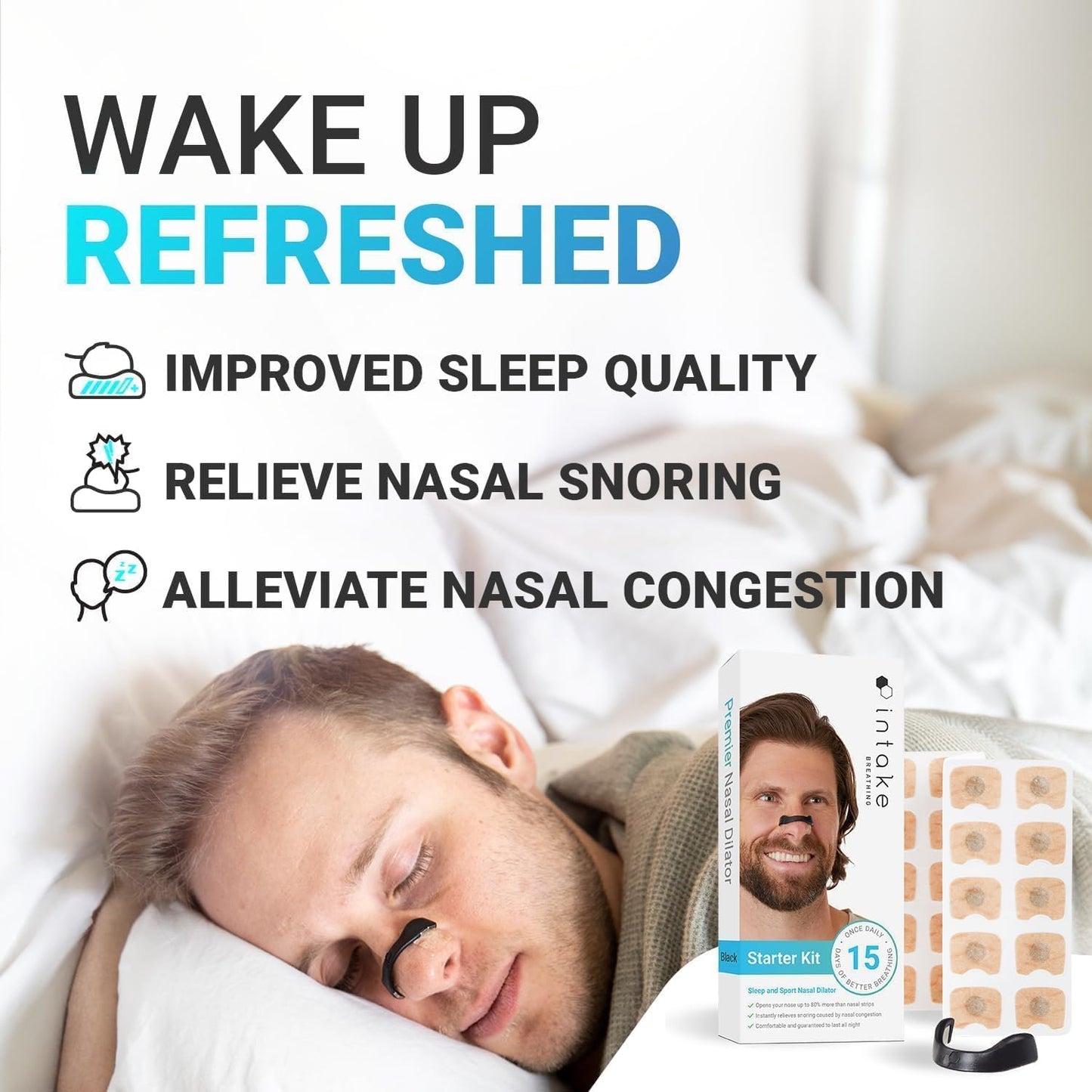 Breathing Nasal Strip Starter Kit – Comfortable Airflow Support Strips