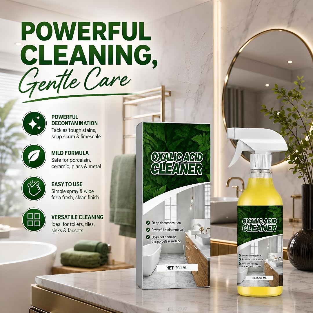 (Pack of 2) Powerful Oxalic Acid Cleaner Bottle