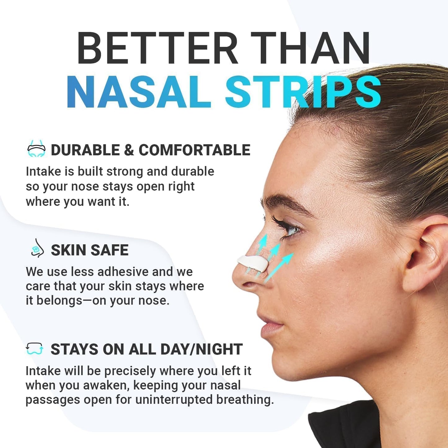 Breathing Nasal Strip Starter Kit – Comfortable Airflow Support Strips
