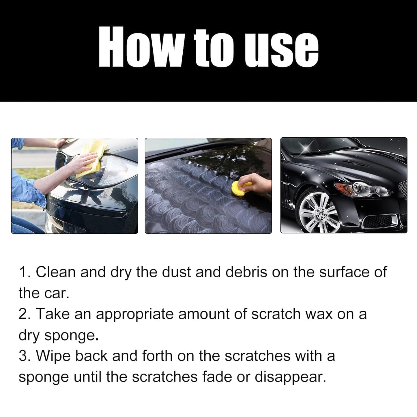 (Pack of 2) Car Scratch Removal Wax